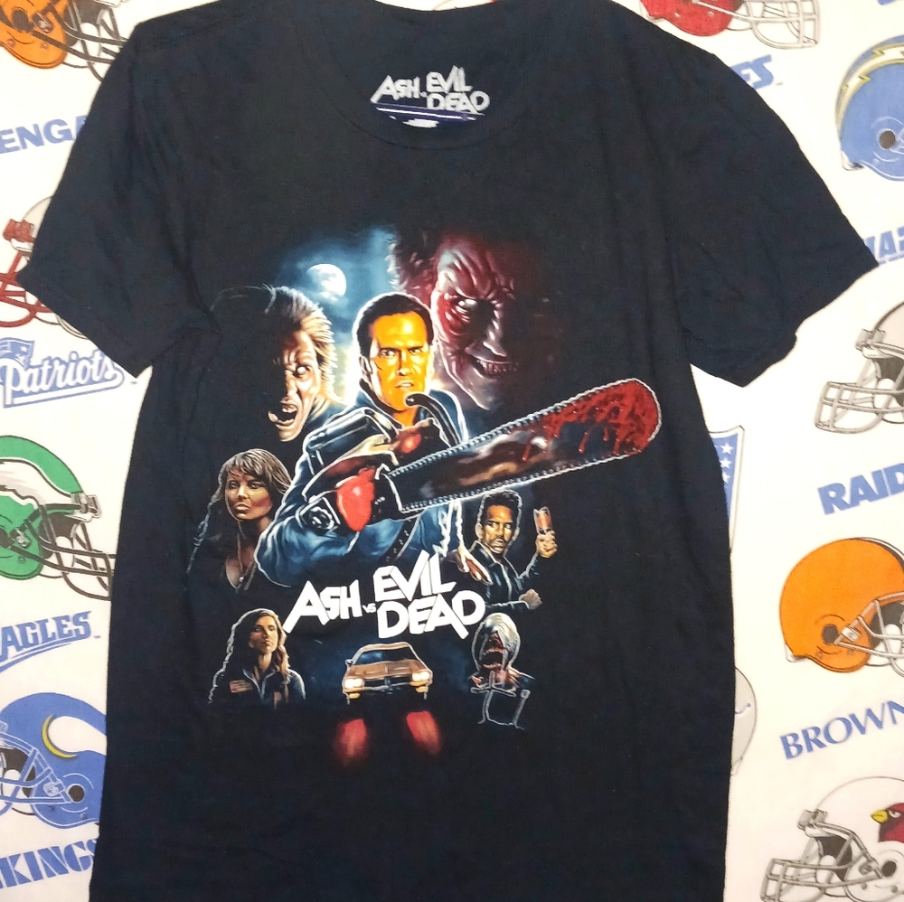 2018 Ash Vs Evil Dead Horror Comedy Movie Promo Graphic Tee Shirt